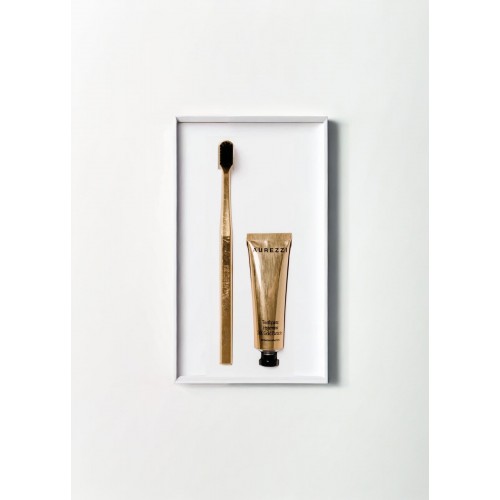 Aurezzi Travel Mini Gold Menthol Gold Diş Macunu 25ML Gold White Soft Diş Fırças İkili Travel Set